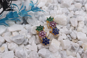 Zirconia Flower Earring