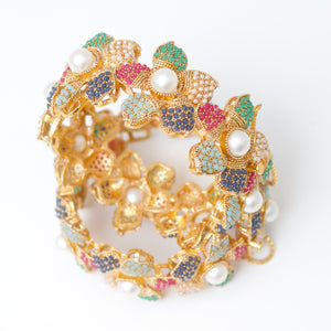 Pearl Navratan Bangle