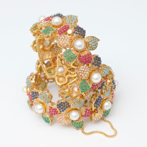 Pearl Navratan Bangle