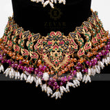 Rutaab Navratan Necklace Set