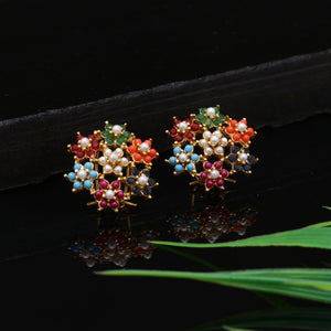 Zirconia Bloom Earring