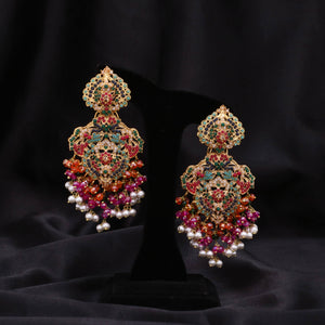 Rutaab Navratan Necklace Set